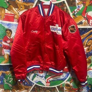 Vintage Washington Capitals Satin Starter Jacket